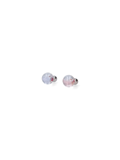 Shop Sunnei 'sfera' Earrings In Pink