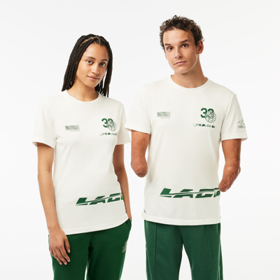 Shop Lacoste Unisex  Sport X Théo Curin Jersey T-shirt - Xxl In White