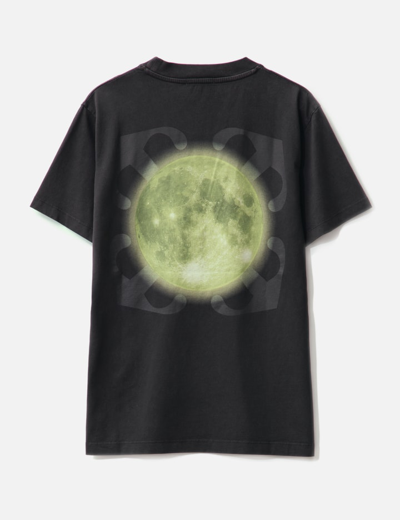 Shop Off-white Super Moon Arr Slim T-shirt In Black