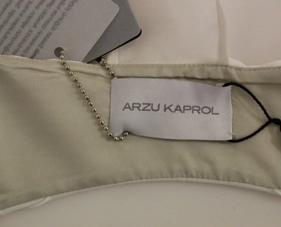 Shop Arzu Kaprol Chic Fringed Open Back Women's Vest In White