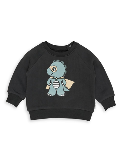 Shop Huxbaby Baby Boy's,little Boy's & Boy's Caped Dino Crewneck Sweatshirt In Neutral