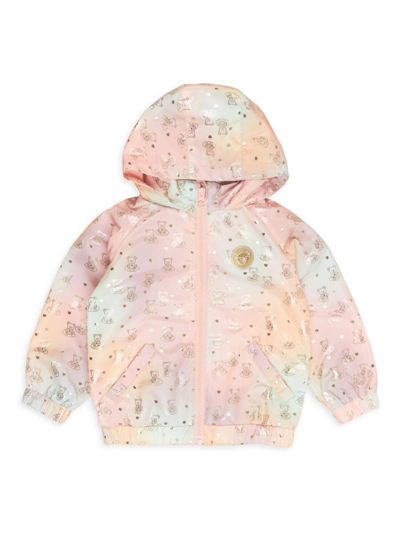 Shop Huxbaby Baby Girl's, Little Girl's & Girl's Cloud Bear Rain Jacket In Neutral