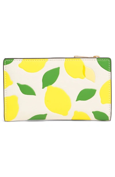 Shop Kate Spade Morgan Small Bifold Wallet In Parchment Multi