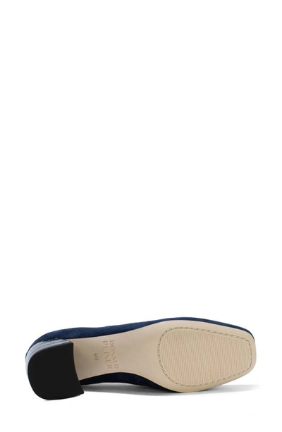 Shop Donald Pliner Square Toe Pump In Navy