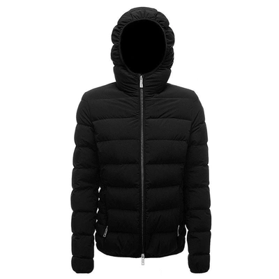 Shop Centogrammi Elegant Ultra-light Hooded Down Women's Jacket In Black
