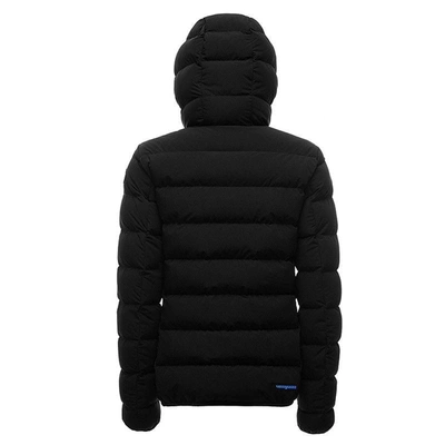 Shop Centogrammi Elegant Ultra-light Hooded Down Women's Jacket In Black