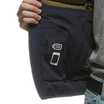Shop Centogrammi Blue Nylon Men's Jacket