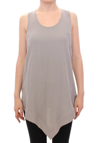 Shop Comeforbreakfast Elegant Gray Viscose Top – Timeless Women's Style