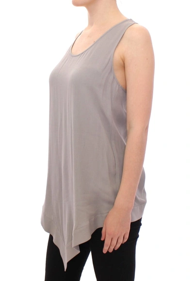 Comeforbreakfast Viscose Tank Top Shirt Blouse In Gray