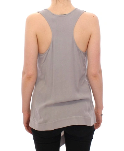 Comeforbreakfast Viscose Tank Top Shirt Blouse In Gray