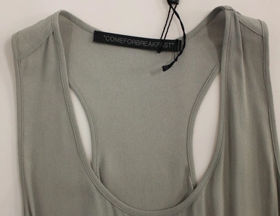 Comeforbreakfast Viscose Tank Top Shirt Blouse In Gray