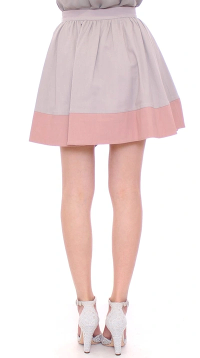 Shop Comeforbreakfast Sleek Pleated Mini Skirt In Pink And Women's Gray