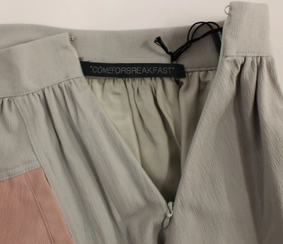 Shop Comeforbreakfast Sleek Pleated Mini Skirt In Pink And Women's Gray