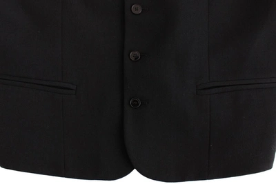 Shop Costume National Elegant Black Wool Blend Casual Men's Vest