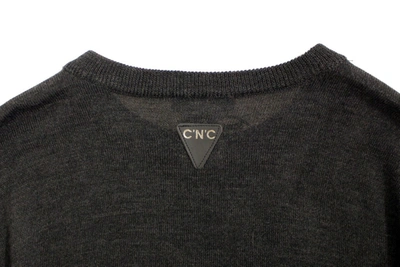Costume National Elegant Gray Crewneck Sweater Pullover In Gray