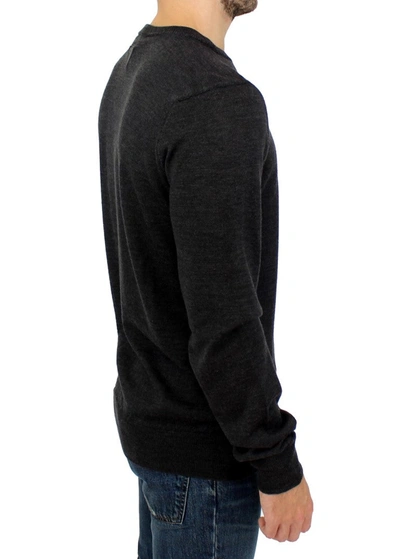 Costume National Elegant Gray Crewneck Sweater Pullover In Gray