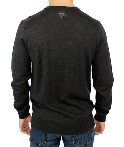 Costume National Elegant Gray Crewneck Sweater Pullover In Gray