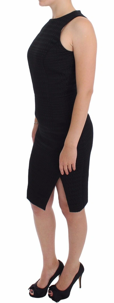 Daizy Shely Black Sheath Party Evening Knee Length Dress In Black