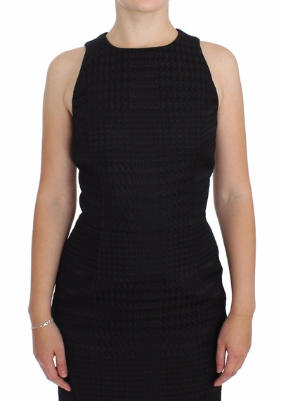 Daizy Shely Black Sheath Party Evening Knee Length Dress In Black