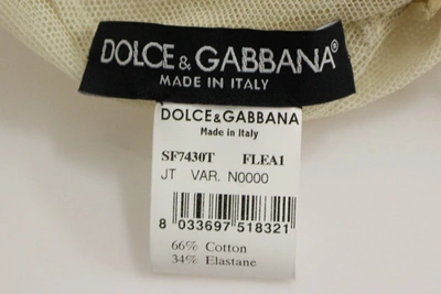 Shop Dolce & Gabbana Elegant Beige Tank Top Women's Blouse