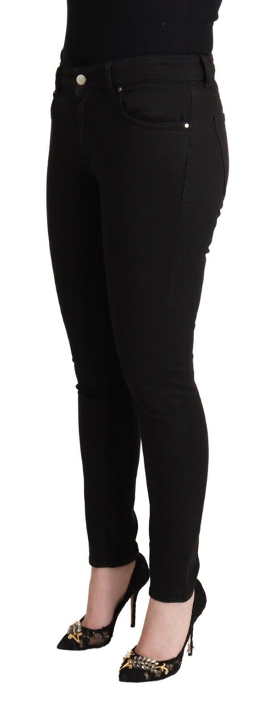 Shop Dolce & Gabbana Chic Slim Fit Black Denim Women's Jeans