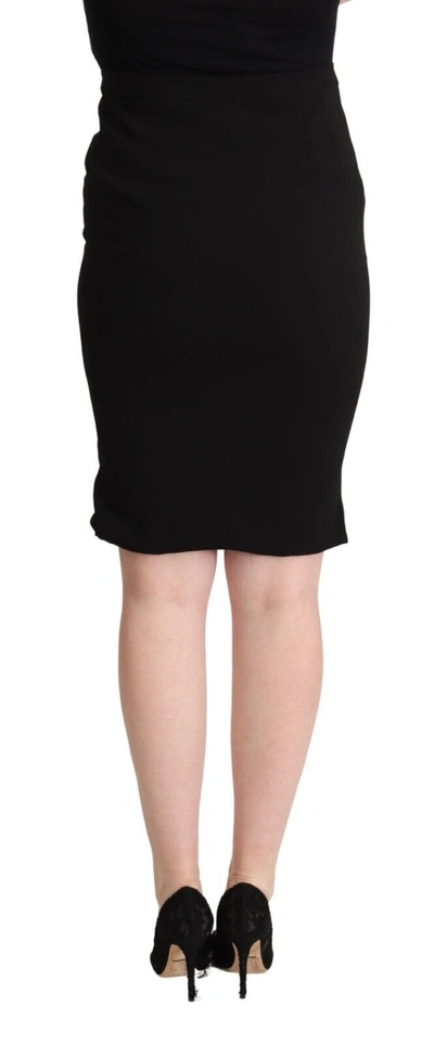 Shop Dolce & Gabbana Chic High Waist Pencil Skirt In Women's Black