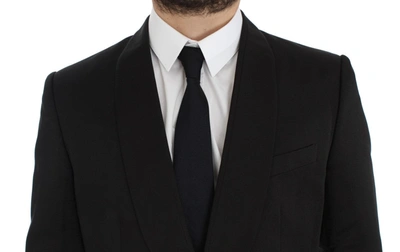 Shop Dolce & Gabbana Exclusive Black Silk One Button Men's Blazer