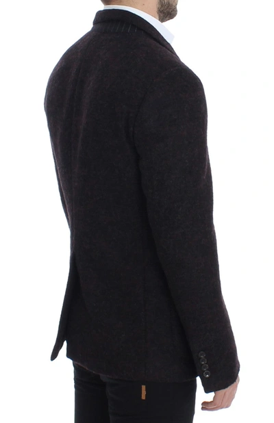Dolce & Gabbana Bordeaux Alpaga Two Button Blazer In Bordeaux