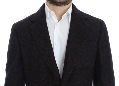 Shop Dolce & Gabbana Bordeaux Alpaga Two-button Blazer Men's Jacket