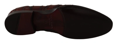 Shop Dolce & Gabbana Bordeaux Exotic Leather Dress Derby  Men's Shoes