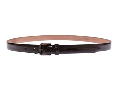 Shop Dolce & Gabbana Brown Leather Logo Women's Cintura Women's Belt