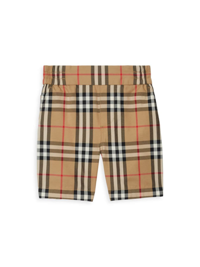 Shop Burberry Baby's & Little Kid's Check Shorts In Archive Beige Check