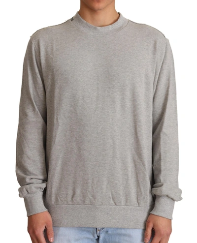 Shop Dolce & Gabbana Sophisticated Gray Crewneck Men's Sweater