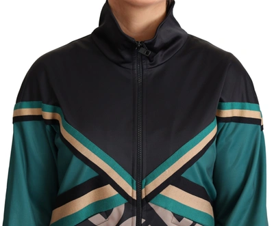 Shop Dolce & Gabbana Chic Multicolor Track Jacket With Logo Women's Mania