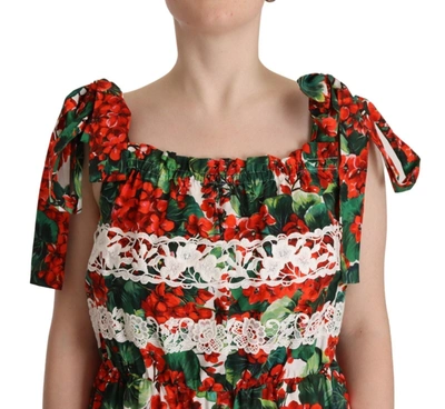Shop Dolce & Gabbana Multicolor Floral Maxi Women's Dress