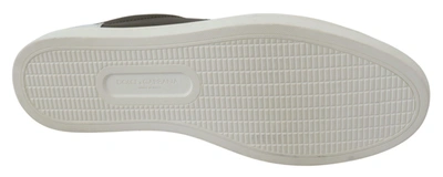 Shop Dolce & Gabbana Sleek White Leather Low Top Men's Sneakers