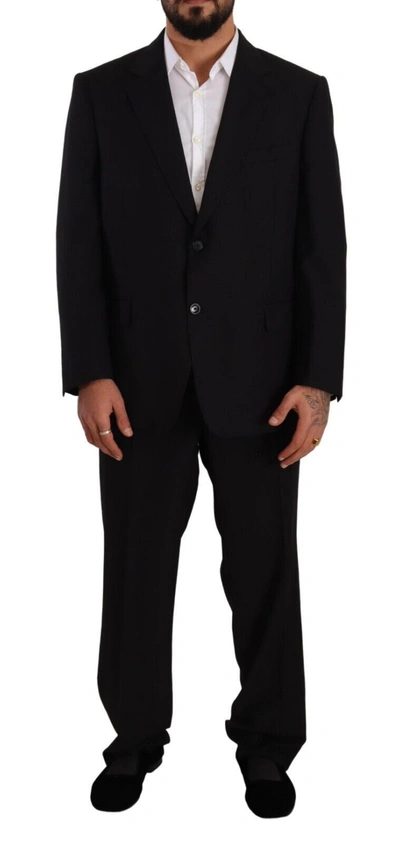 Shop Domenico Tagliente Elegant Two-piece Deconstructed Men's Suit In Black