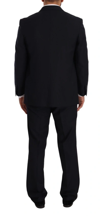 Domenico Tagliente Doico Tagliente Blue Polyester Single Breasted Formal Suit In Blue