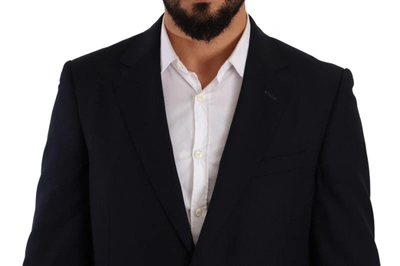 Domenico Tagliente Doico Tagliente Blue Polyester Single Breasted Formal Suit In Blue