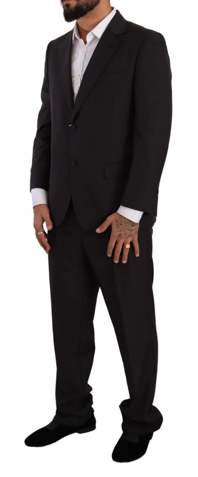 Domenico Tagliente Doico Tagliente Dark Gray Single Breasted Formal Suit In Gray