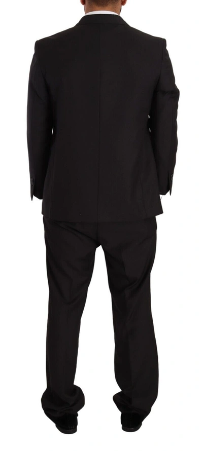Shop Domenico Tagliente Elegant Dark Grey Two-piece Men's Suit In Gray