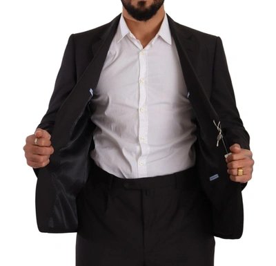 Domenico Tagliente Doico Tagliente Dark Gray Single Breasted Formal Suit In Gray