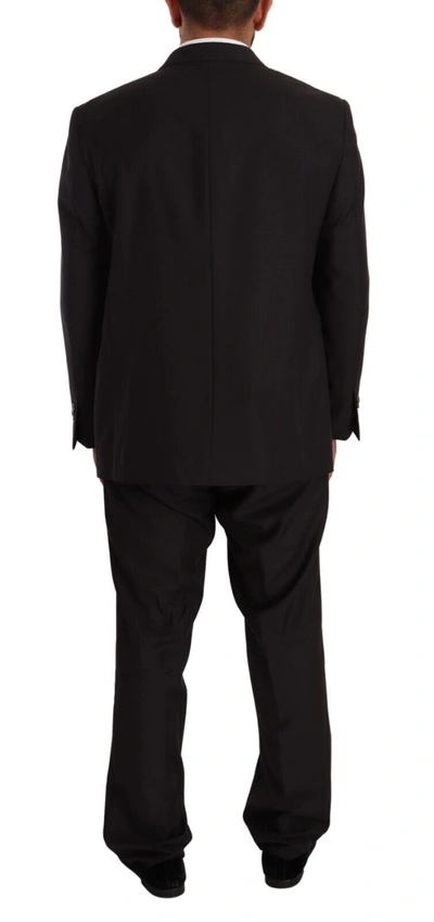 Domenico Tagliente Doico Tagliente Gray Polyester Single Breasted Formal Suit In Gray