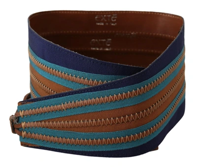 Shop Exte Elegant Multicolor Leather Waist Women's Belt In Brown