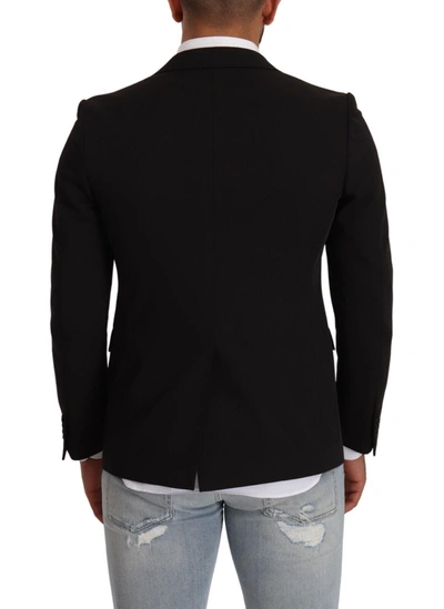 Shop Fradi Elegant Black Slimfit Peak Lapel Men's Blazer