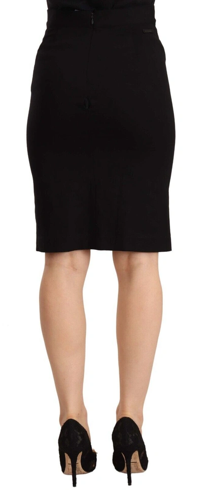 Shop Gianfranco Ferre Gf Ferre Chic High-waisted Pencil Skirt In Women's Black