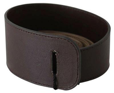 Shop Gianfranco Ferre Gf Ferre Elegant Dark Brown Braided Leather Women's Belt
