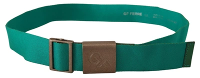 Shop Gianfranco Ferre Gf Ferre Elegant Green Adjustable Cotton Men's Belt