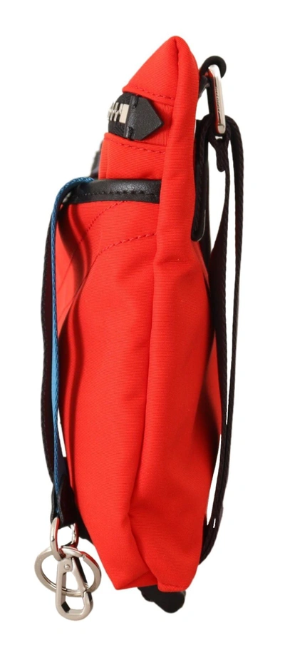 Givenchy Red Polyamide Downtown Flat Crossbody Bag In Red