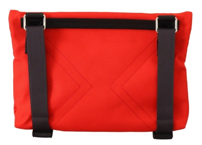 Givenchy Red Polyamide Downtown Flat Crossbody Bag In Red